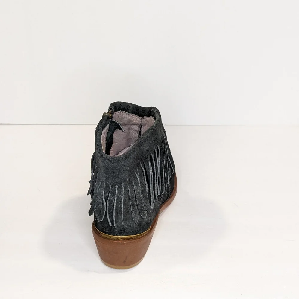 Hudson London suede fringe ankle boots